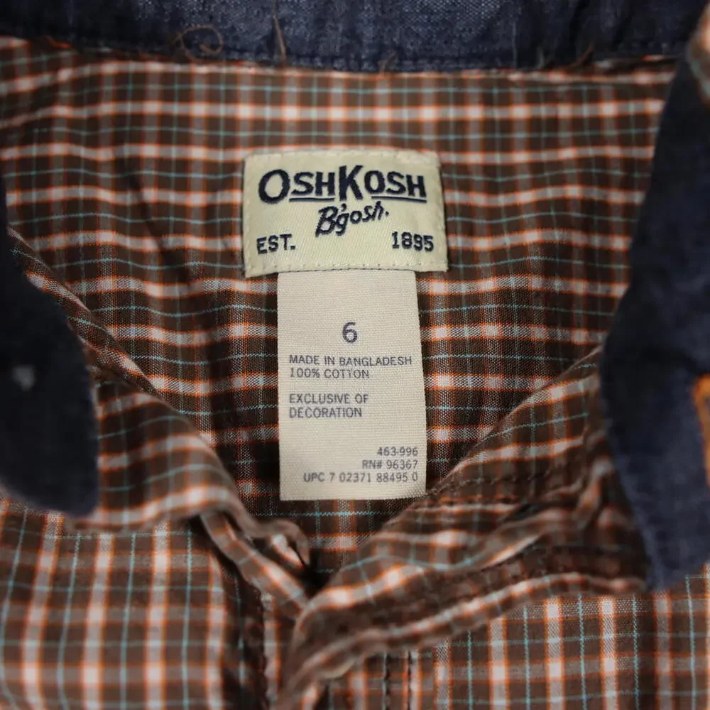 Boys button up OshKosh B'gosh‎ tee 100% cotton